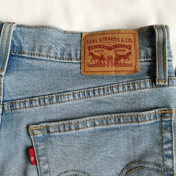 Levi's Wedgie Skinny Jeans in Arctic Freeze High Rise Button Fly Ankle 30 (10) - Picture 11 of 16